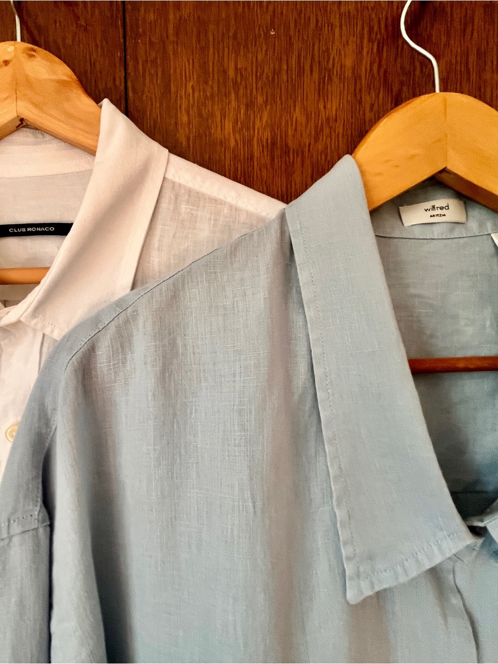 Club Monaco and Aritzia Wilfred Linen Shirts